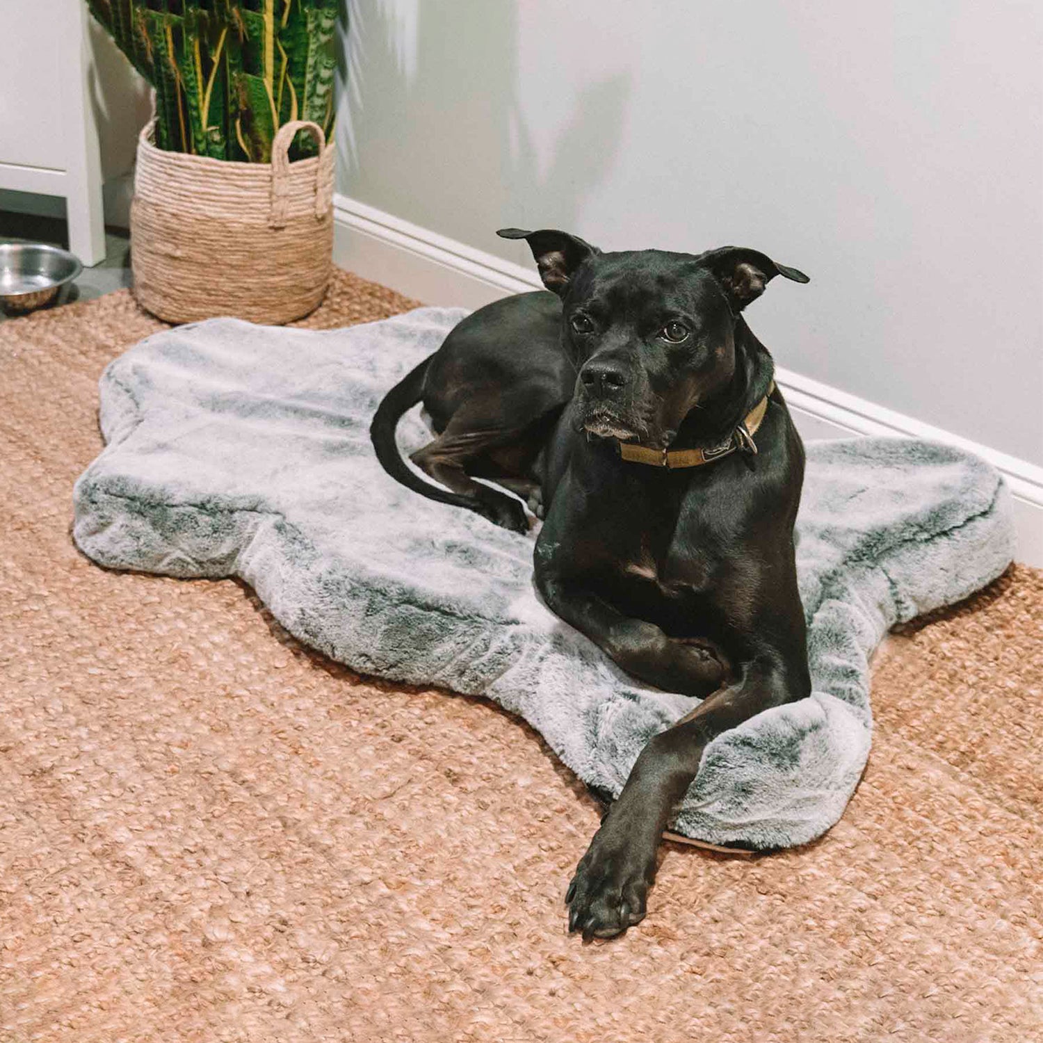 Pixie hide faux fur pet bed