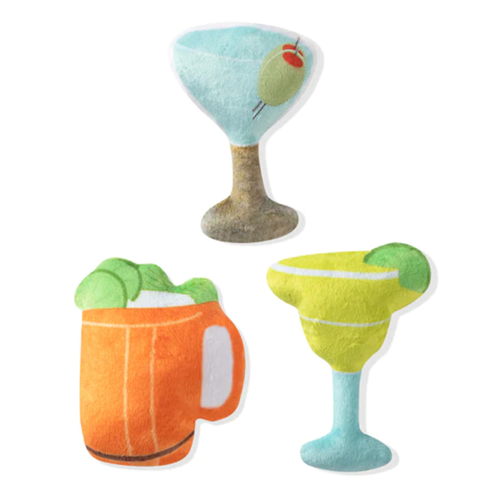 Cocktails plush set