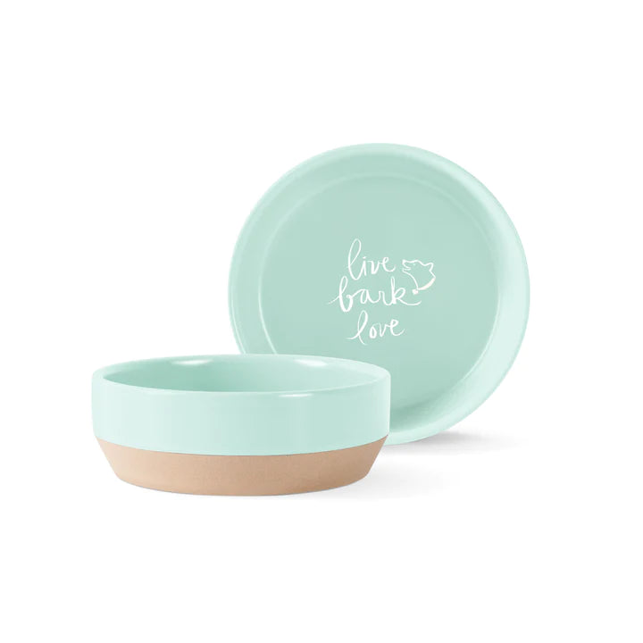 Live, bark, love pet bowl