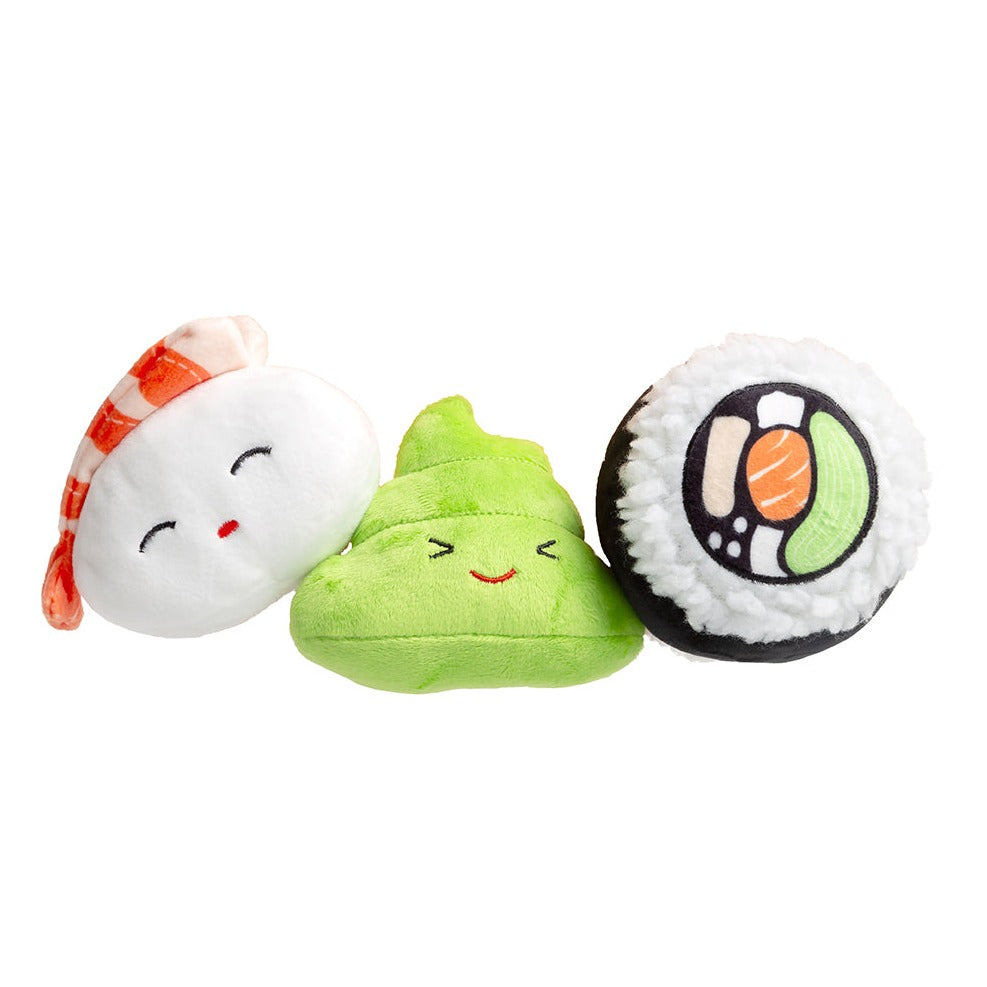 Sushi bento box plush set