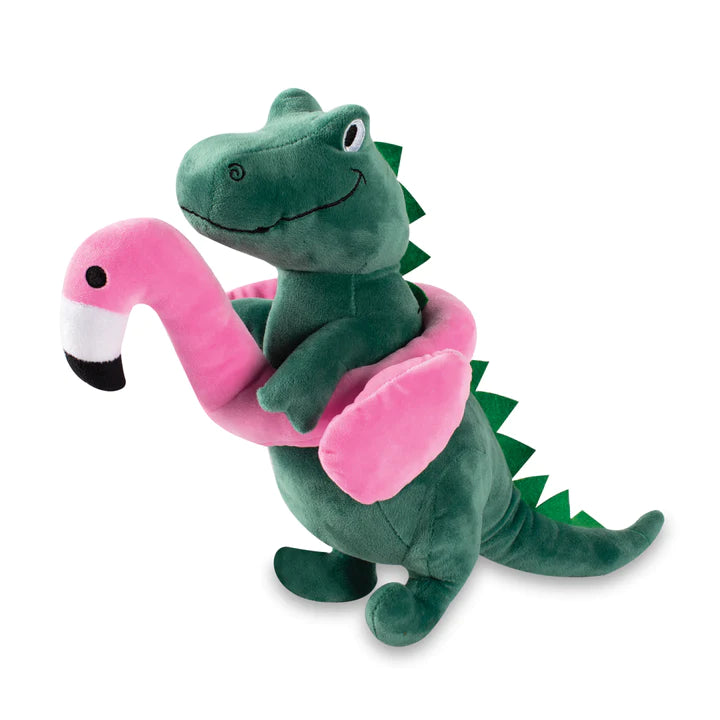 Large dinosar flamingo fun dog toy