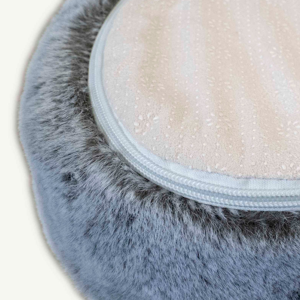 Pixie hide faux fur pet bed
