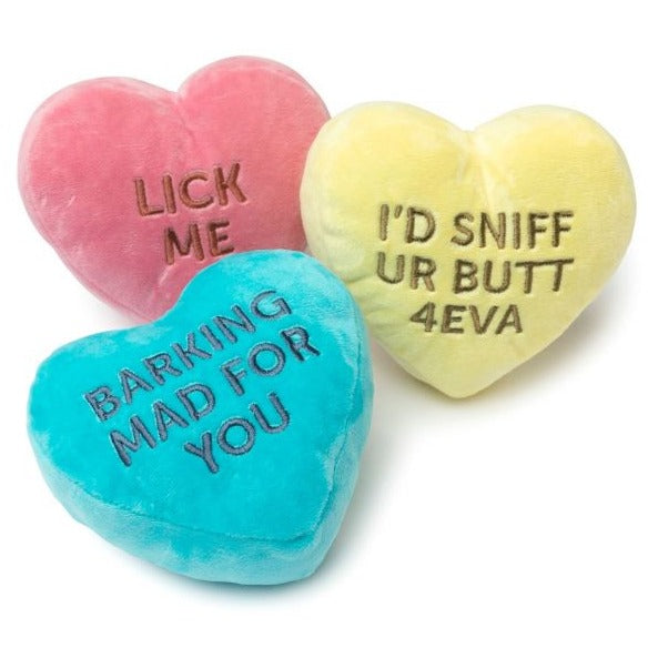 Candy hearts plush set
